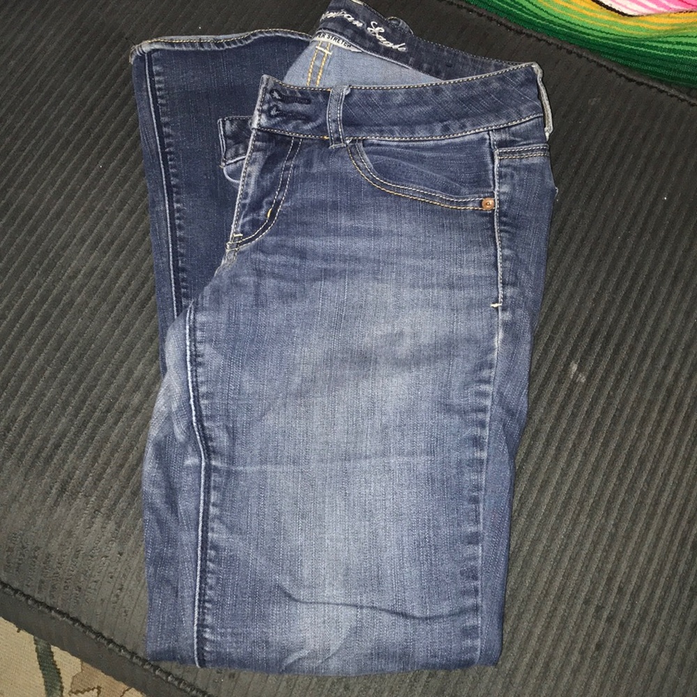 Dark blue jeans with stretch size 6